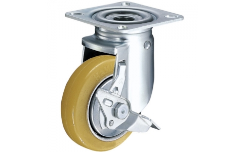 HAMMER CASTER 錘牌 腳輪 432S-1RB100-鏈球2S型自在SP付橡膠B入車100mm新型