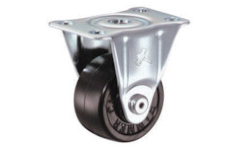 HAMMER CASTER 錘牌 腳輪40SR-D50-BAR01-鏈球S型固定橡膠車50mm