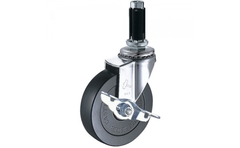 HAMMER CASTER 錘牌 腳輪 44155 EUR 125-鏈輪管插入SP付橡膠車(chē)