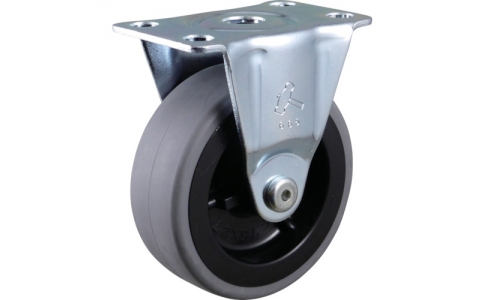 HAMMER CASTER 錘牌 腳輪4204R-L75-鏈輪G系列固定PP輪轂-彈性體-卷車75mm