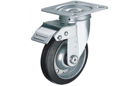 HAMMER CASTER 錘牌 腳輪 400FASRB100-鏈球方向限制橡膠B車