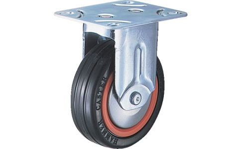 HAMMER CASTER 錘牌 鏈球腳輪 40MR-RB 100-BAR01-鏈球M型固定橡膠車B裝100mm