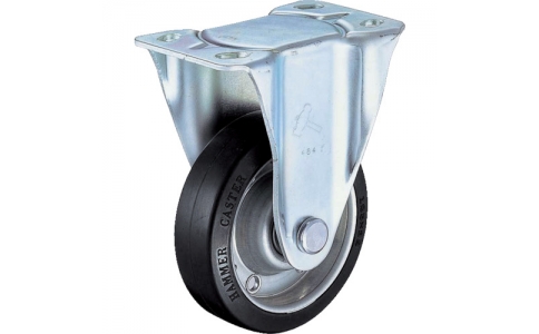 HAMMER CASTER 錘牌 腳輪 420 JR-RBB100-BAR01-鏈球J系列固定橡膠車B裝100mm