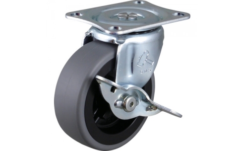 HAMMER CASTER 錘牌 鏈球腳輪 4415G-L75-鏈球G系列自在SP付PP輪機(jī)-卷車75mm