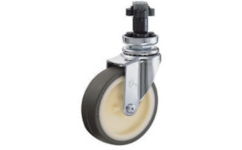 HAMMER CASTER 錘牌 腳輪550R-NRB 50BAR01-鏈球低地板式中載重用固定雙輪尼龍B車50mm