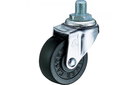 HAMMER CASTER 錘牌 腳輪40A-30R75-BAR01-鏈輪A型螺絲式自由橡膠車75mm M12XP1.25XL14