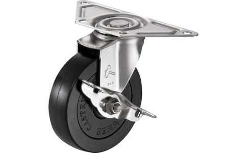 HAMMER CASTER 錘牌 腳輪4415A-30N75-BAR01-鏈球A系列自在SP付尼龍車75mm