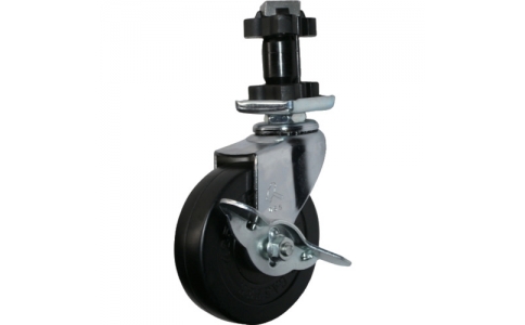 HAMMER CASTER 錘牌 腳輪 454ENR65-鏈輪管插入SP付橡膠車
