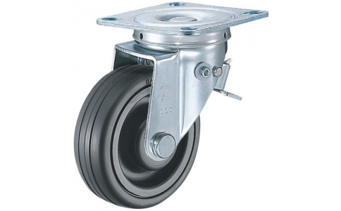 HAMMER CASTER 錘牌 腳輪 415 E-R75-BAR01-鏈球E型自在SP付橡膠車75mm