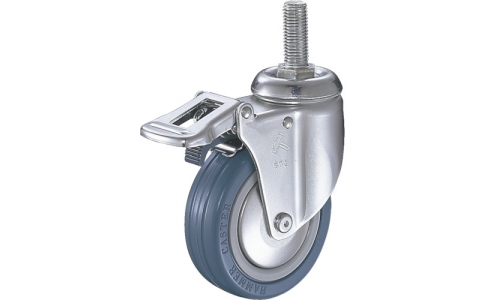 HAMMER CASTER 錘牌 腳輪915 MARB 100-鏈條嵌入總鎖緊橡膠B車