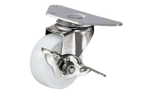 HAMMER CASTER 錘牌 腳輪251E-N50H0428-鏈輪全不銹鋼角E型自由SP付尼龍車(chē)50mm