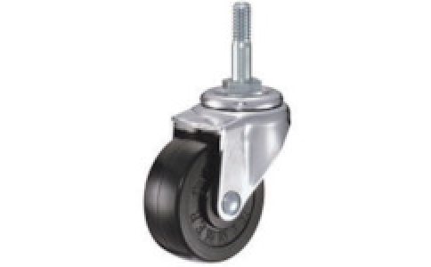HAMMER CASTER 錘牌 腳輪 40A40R75-鏈球半螺紋橡膠車
