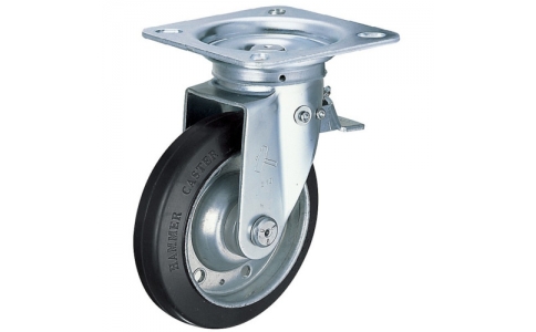 HAMMER CASTER 錘牌 腳輪 400F0SR100-鏈球方向限制尼龍車