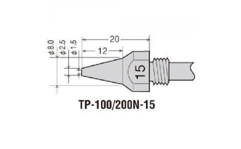 GOOT 大洋電機(jī) TP-100N-15-替換噴嘴芯片φ1.5mm（1根=1PK）
