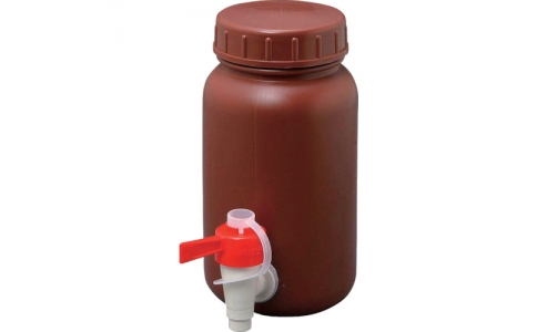 MIZUHO 瑞穂化成 0451ＰＥ広口茶色瓶２Ｌ