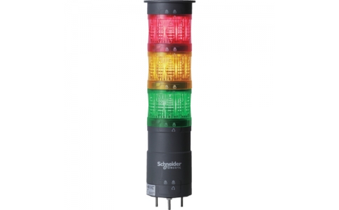 SCHNEIDER 施耐德  XVU6B3 ROGW 紅橙綠φ60層疊式LED顯示燈直接安裝