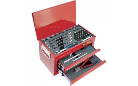 PRO-AUTO 末影工具 MC-0251RD 1-4DR.51PC迷你國際象棋工具套裝紅色