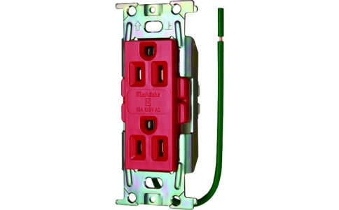Meikosha 明工社 ML1282T4R-明工ML醫(yī)用接地埋入darbu插座C型S型紅色