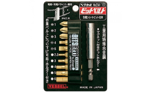 VESSEL 威威 BW-10 黃金鉆頭 10本組BW-10