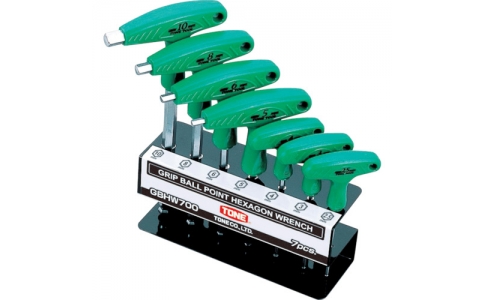 日本前田 TONE GBHW700-把手帶內(nèi)六角扳手組7pcs
