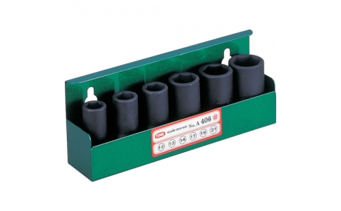 日本前田 TONE A406-沖擊用長插口組合（壁掛式）6pcs