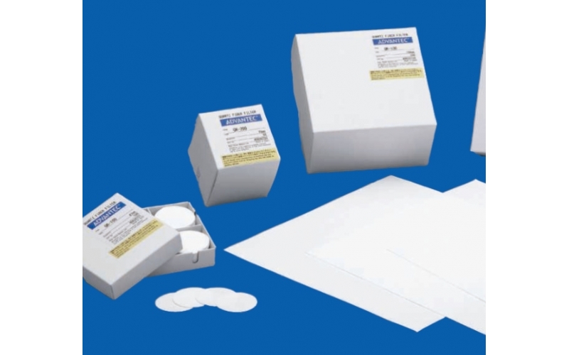 日本 ADVANTEC  二氧化硅過濾紙  QR-100/QR-200  最高可承受1，000C的空氣采樣器專用濾紙