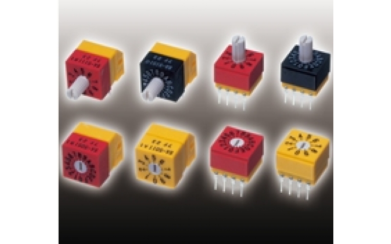 日本源頭報價 NIDEC 尼得科 旋轉(zhuǎn)撥碼開關(guān) SA-5010A1EW  外延平面型